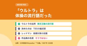 ウルトラマン 名前の由来｜ウルトラは体操の流行語から来ている